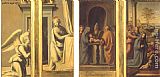 Fra Bartolommeo The Annunciation (front), Circumcision and Nativity (back) painting